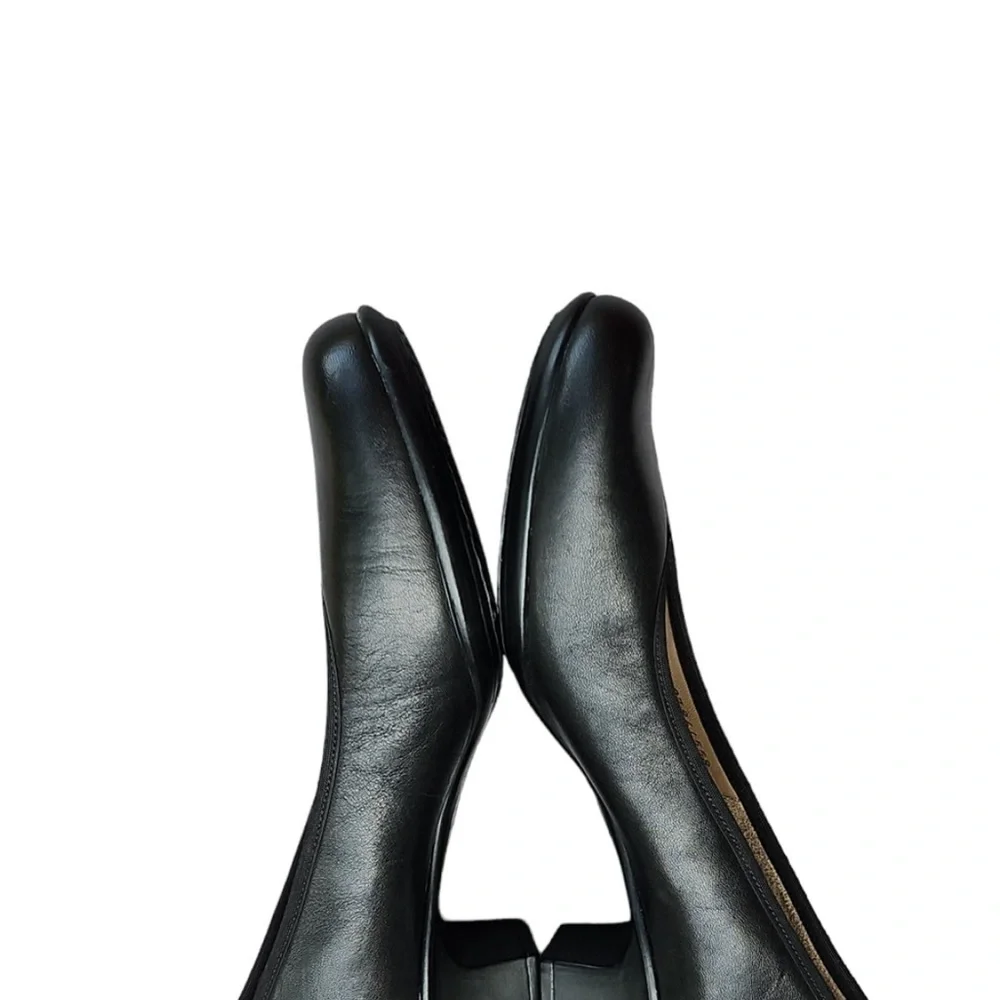 SAS Milano Black Leather Classic Pumps Heels Shoes Comfort USA Womens Si…